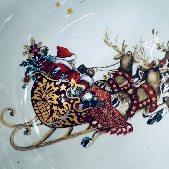 Williams Sonoma Twas the night serving bowl - Picture 2 of 4